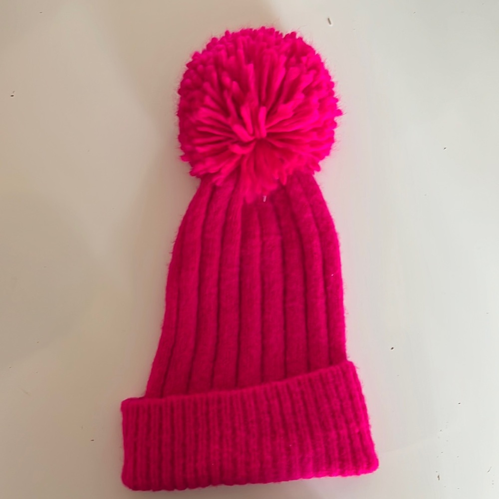 Hot pink beanie